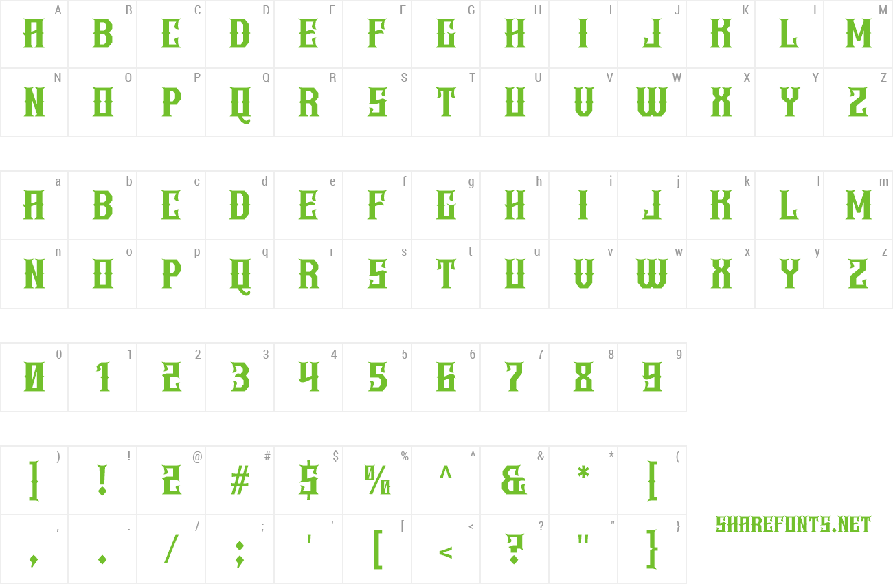 Font Keithor preview